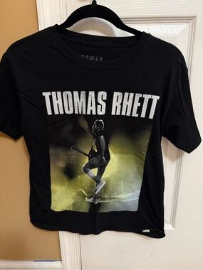 Thomas Rhett Black Graphic Tee with Yellow Accent